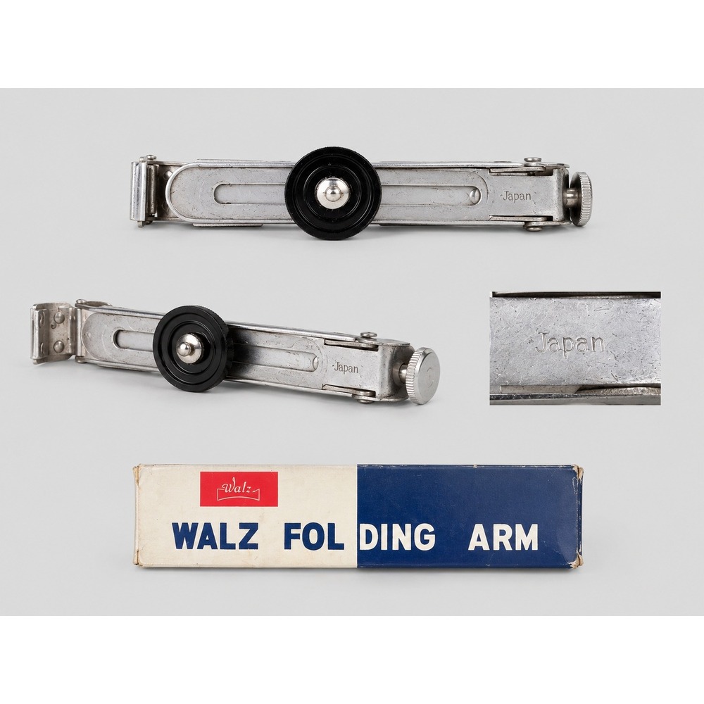 Walz Folding Arm for Flash Gun Vintage Camera Accessory Chrome Japan Made Boxed